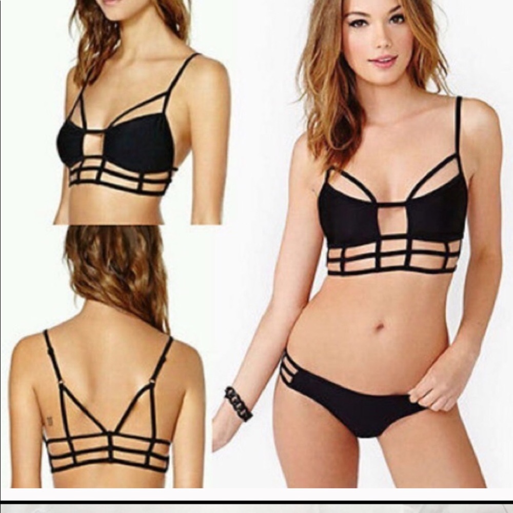 One Teaspoon Eagles Shadow Bikini Top